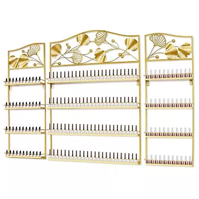 Metal Wall Mounted Nail Polish Storage Racks Gold Display Rack Cosmetic Disp... • $134.01