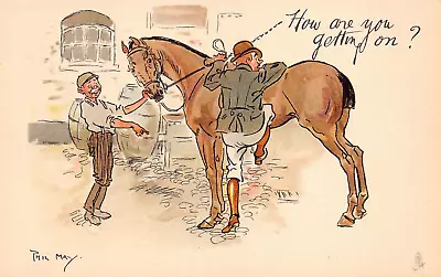 £3.90 • Buy Postcard  Comic Write Away How Are You Getting On ? Horse Rider   Phil May