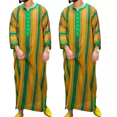 Vintage Robes Middle East Traditional Clothing Long Sleeve Men Robes • $40.53