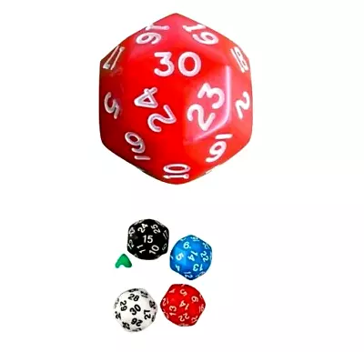 30 Sided Dice 1 To 30 Set Of 2  Playing Games Classroom Resource • $23.16