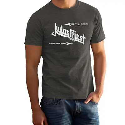 VINTAGE FEEL - Judas Priest 1980 Faded Grey Color Rock Band T-Shirt 102112GG • $6.91