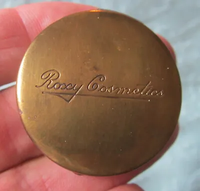 Vintage Rosey Cosmetics Blush In Small Brass Compact Rare Couldn't Find A Comp • $14.95