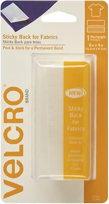 VELCRO(R) Brand STICKY BACK For Fabric Tape 4 X6  White • $11.25
