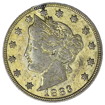 US 1883 Liberty Nickel Yellow Racketeer Nickel  A3374 • $28