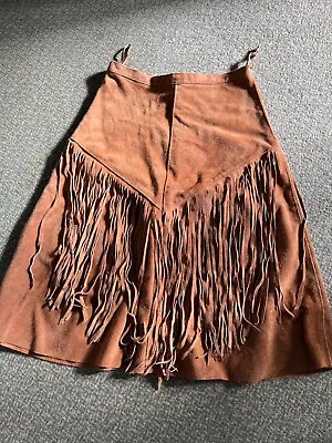 Heavy Vintage Cowboy/ Country /Festival Tasselled Skirt Zip&Press Stud. • £30