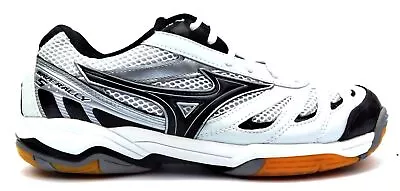 Mizuno Women's Volleyball Shoes Wave Rally 5 Sneakers White Black Silver Size 9 • $46.62