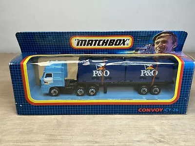 Matchbox Convoy CY26 Daf Double Container Truck P&O Ferries Boxed • £12.95