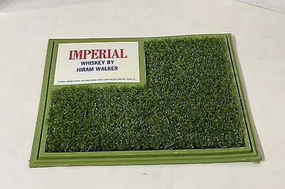 Vtg Antique Imperial Whiskey Advertising Bar Mat Golf Green Turf Hiram Walker • $64.95