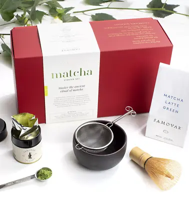 Samovar Matcha Starter Gift Set Premium 100% Organic Tea & Complete Brewing Kit • $149