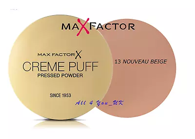 Max Factor Creme Puff Compact Powder -  13 NOUVEAU BEIGE • £6.55