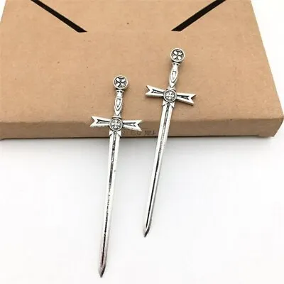 1/12 Scale Sword Medieval Knight Crusader Antique Silver Dolls House Accessories • $5.54