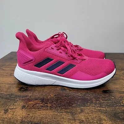 £20.18 • Buy Adidas Girls Duramo 9 Running Shoes Magenta Pink White F35102 Mesh Size 6