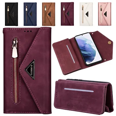 Leather Phone Case Wallet Flip Cover For Samsung Galaxy S22 S21 S20 Note 10 9 8 • $18.59