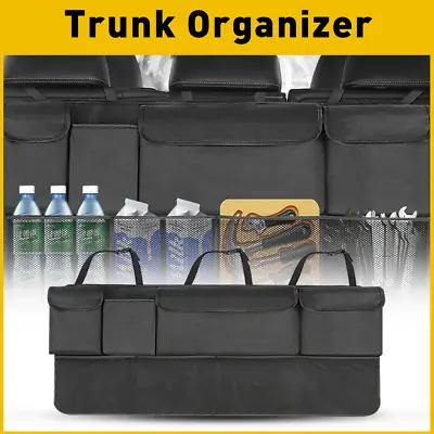 Car Cargo Net Trunk Organizer Hanging Back Seat Storage Organizer Bag For SUV • $18.99