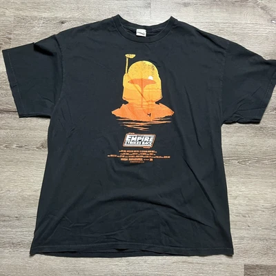 $30 • Buy Vintage Star Wars The Empire Strikes Back Boba Fett Movie Promo Tee Shirt XL