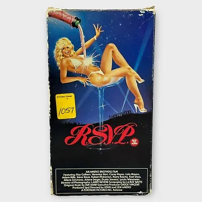 RSVP VHS Rare 80’s Sex Comedy Vestron Video Harry Reems Veronica Hart • $49.99