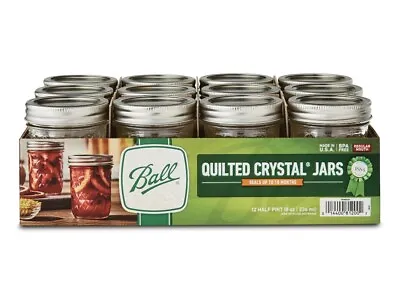 $23 • Buy Ball Quilted Crystal 8 Oz Jelly Jars