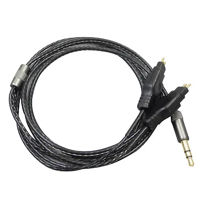 Black Repair Auto Earphone Cable For Sennheiser HD414 HD430 HD650 HD600 HD580 G • $12.89