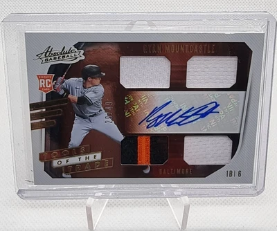 $55 • Buy Ryan Mountcastle /49 - 2021 Panini Absolute RC Tools Of The Trade 4 Swatch Signa