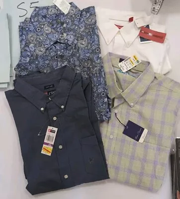 LOT Of 4 NEW With TAGS 2xl /XXL Mens Shirts Chaps IZOD +2 Alan Flusser • $17.95