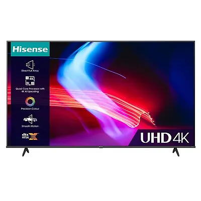 Hisense 50 Inch A6K 4K UHD Smart HDR TV 50A6KTUK • £269