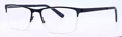 Anthem ANF-342  Blue Mens Titanium Rectangle Half Rim Eyeglasses 55-17-145 B:36 • $24.99