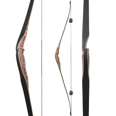 58  Traditional Longbow Triangle Bow Recurve Bamboo Core Limbs Archery Hunting • $187.05