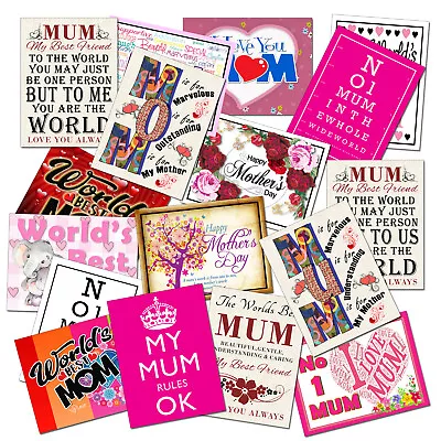 Mothers Day Beautiful Vibrant Metal Fridge Magnets Gift For You Mum • £3.07