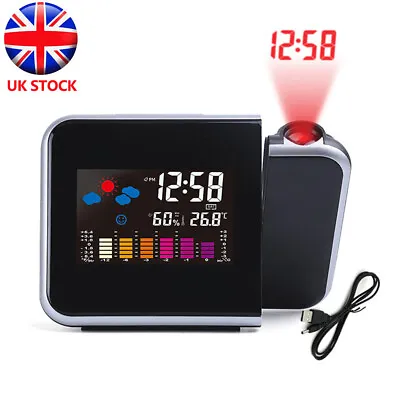 £8.99 • Buy Smart Alarm Clock Digital LED Projector Temperature Time Projection LCD Display