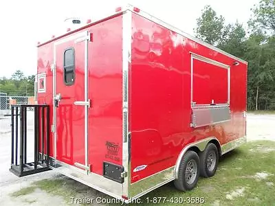 NEW 8.5x16 8.5 X 16 Enclosed Concession Food Vending BBQ Trailer • $23595