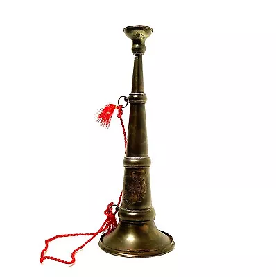 Old Firefighter Fire Parade Horn Trumpet Or Bugle Aged Bronze Replica • $130.90