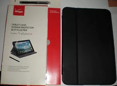 Verizon Tablet Case Screen Protector & Stylus Pen For Ellipsis 10 Black New • $33.33