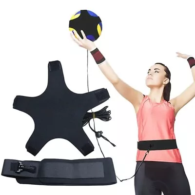 Volleyball Training Equipment Aid Football Training Belt Solo Practice Strap • $16.80