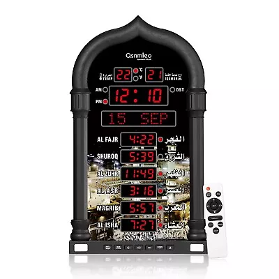 Azan Clock For USA-Athan Wall Clock-Prayer Islamic ClockRead Home/Office/Mos... • $82.99