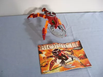 LEGO Bionicles  Visorak  With  Manual  - Complete With Spinner 8742 Red • $22.75