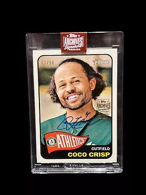 Coco Crisp Oakland A's 2023 Topps Archives Signature Series Heritage Auto #d /58 • $14.97