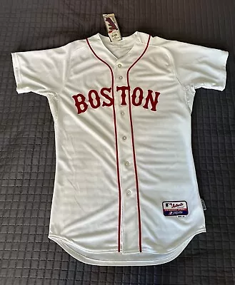 Boston Red Sox Authentic Jersey RARE Patriots Day Alt Sz 40 - Majestic Coolbase • $65