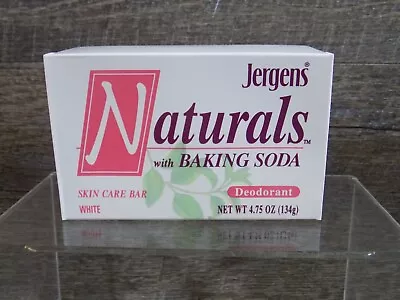 Jergens Naturals W/ Baking Soda 4.75 Oz Bar Soap Skin Care Bar Deodorant Vintage • $4.86