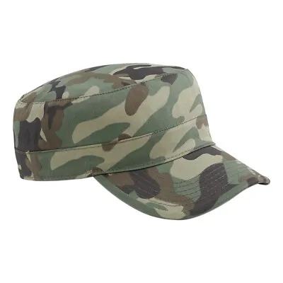 Beechfield ARMY PLAIN & CAMO CAP Men Women Hat Military Cadet Combat Hunting Cap • £5.99