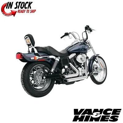 Vance & Hines Chrome Shortshots Staggered Exhaust For 1991-2005 Harley Dyna • $549.99