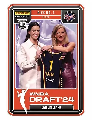 2024 Panini Instant Caitlin Clark #1 Pick Iowa WNBA Draft Night Indiana Fever PS • $12.75