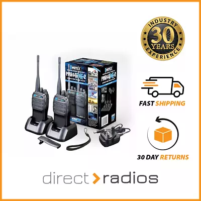 Mitex 446 Xtreme2 Twin Pack Licence Free Handheld Two Way Radio Walkie Talkie • £199.95