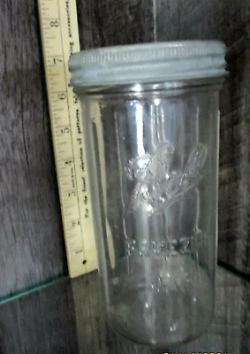 $9 • Buy Vintage Ball Refrigerator Freezer Glass Canning Jar W/ Zinc Lid 