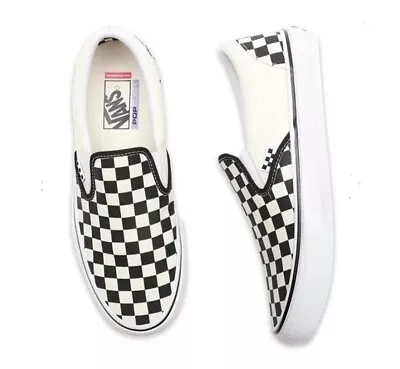 VANS Skate Slip-On Black/Off White Checkerboard - US 11 • $99.99