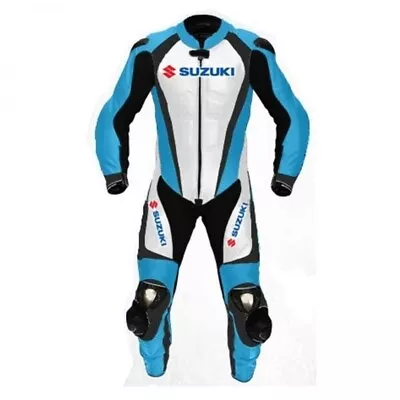FZS-037 Premium Cowhide Leather Motorcycle Racing Suit | One Piece | CE Approved • $429.99