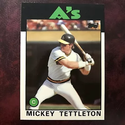 1986 Topps TIFFANY Set MICKEY TETTLETON ROOKIE #457 A'S ** MINT ** HIGH GRADE * • $2.39