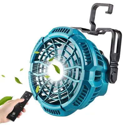 Cordless Portable LED Fan Camping Fan Compatible For Makita 18V Li-ion Battery • £23.62