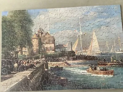 CHAD VALLEY PROMOTIONAL Cowes Regatta Wooden Jigsaw Puzzle COMPLETE 220 Pieces. • £39.99