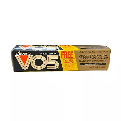 Alberto VO5 Conditioning Hairdressing Normal/Dry Hair 1.5 Oz 1990 NOS Made USA • $12.99