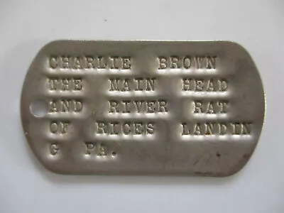 Vietnam Nickname Pilot Squadron River Rat Pennsylvania Dog Tag Soldier ID • $45